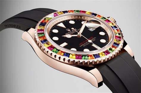 rolex yacht master 40 with multi color gem set bezel